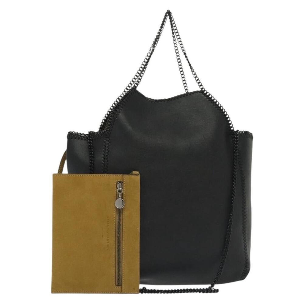 Stella McCartney Chain Fabera Shoulder Bag Black